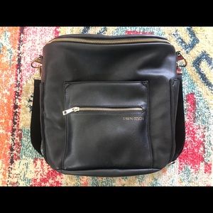 Large Fawn Design 1.0 Black Backpack / Diaper Bag